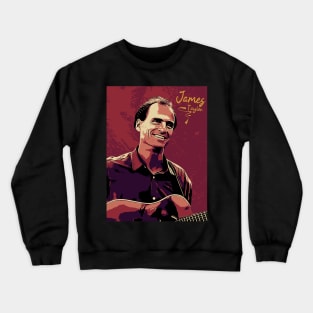 james taylor, 1980s | Vintage poster Crewneck Sweatshirt